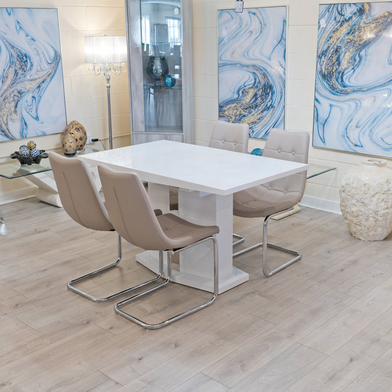 Fergus 4 - Person Butterfly Leaf Dining Set, Taupe