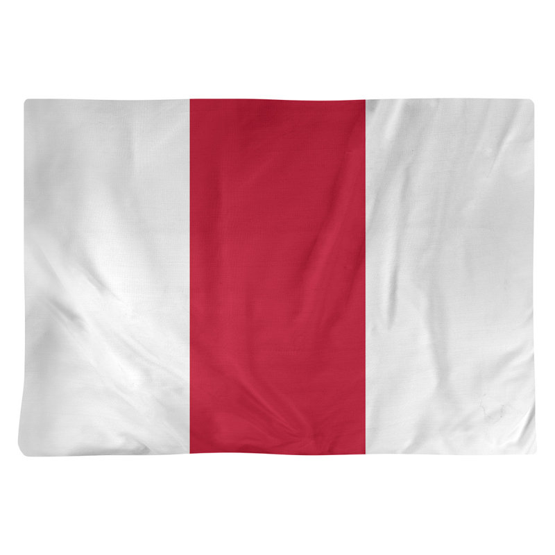 Récapitulatif 18" à rayures de football atlanta, Blanc / rouge
