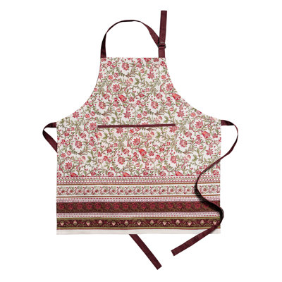 Maison d'Hermine Reveillon Au Jardin 100% Cotton Apron - 27.5" x 31.5"