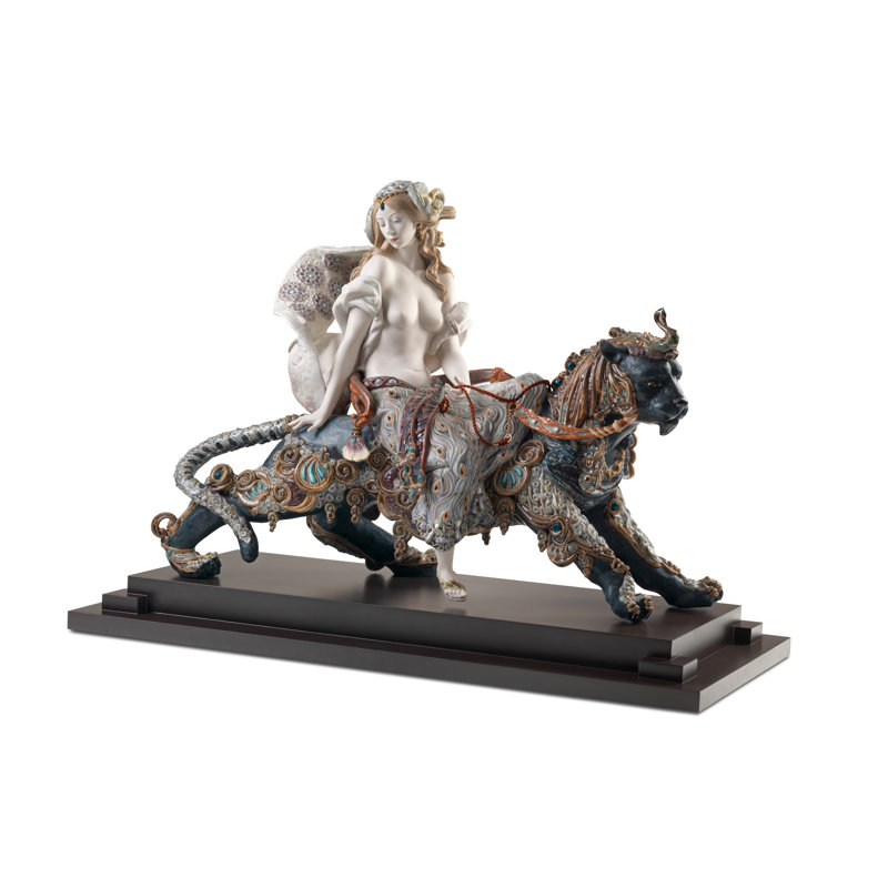 Bacchante on a Panther Woman Statue