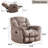 Flournory 40.9'' Wide Classic Soft And Oversize Swivel and Glider Manual Recliner-923810270