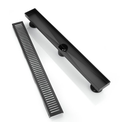 BOANN 304 Stainless Steel Rectangular Linear Shower Floor Drain (24 in)