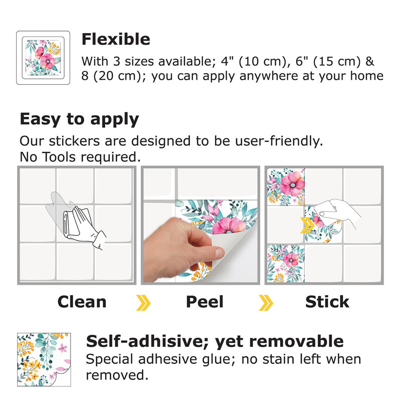 5.91'' W x 5.91'' L PVC Peel and Stick Field Tile