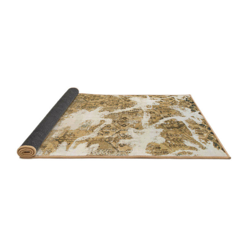 Smolan Abstract Indoor Rug, Round 4'