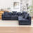 Bennett 5 - Piece Upholstered Corner Sectional-1604748391
