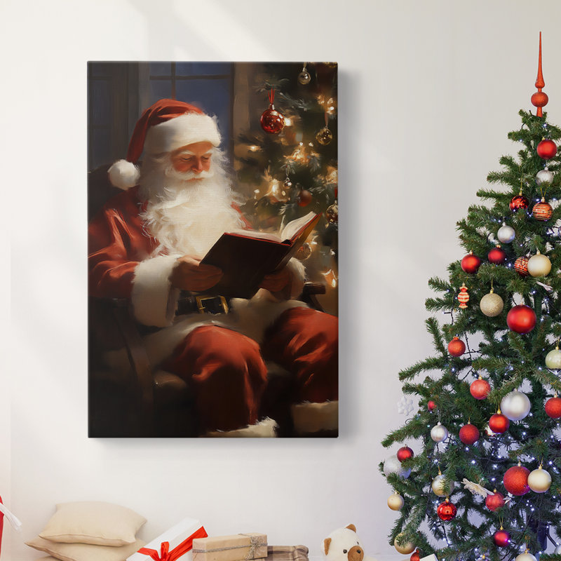 Art des Fêtes de Noël - Toile tendue avec châssis - Série 2-CECXLIV, H 24 po x l 16 po
