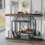 120cm Solid Wood Top Console Table