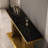 Halonna 59.1'' Marble Top Console Table-920607836-920607835