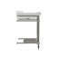 Lavabo de salle de bain rectangulaire en argile réfractaire blanc brillant avec trop-plein-49500060-119117377