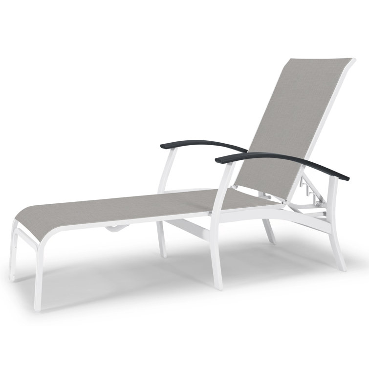 Askar Outdoor Rust-Resistant Metal Chaise Lounge