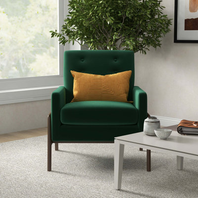 Chaise de salle à manger rembourrée Modern Stella Emerald
