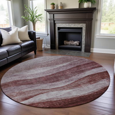 Premium Machine Washable Krause AMF1141 Swirls Rug