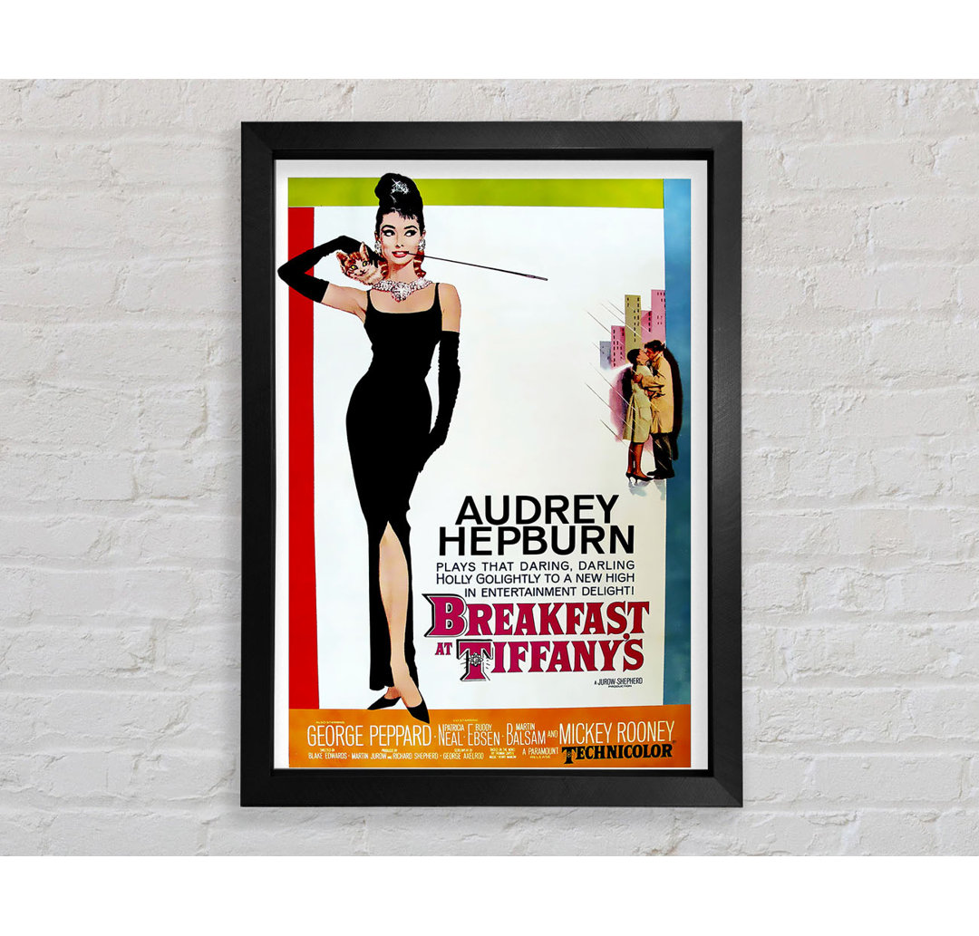 Audrey Hepburn Frühstück bei Tiffanys Poster - Druck