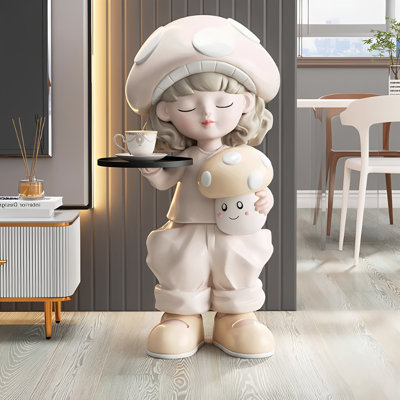 29.53"Resin human-shaped peach-shaped figurine