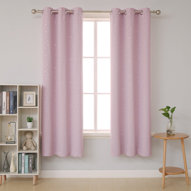 Valirie Room Darkening Curtain Pair, 42" W x 71" L, Turquoise