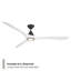 Ventilateur de plafond intelligent en bois naturel 72 po Carve avec trousse d'éclairage à DEL sélectionnable 2700K-3000K-4000K-5000K et télécommande incluse-116667947-116667952