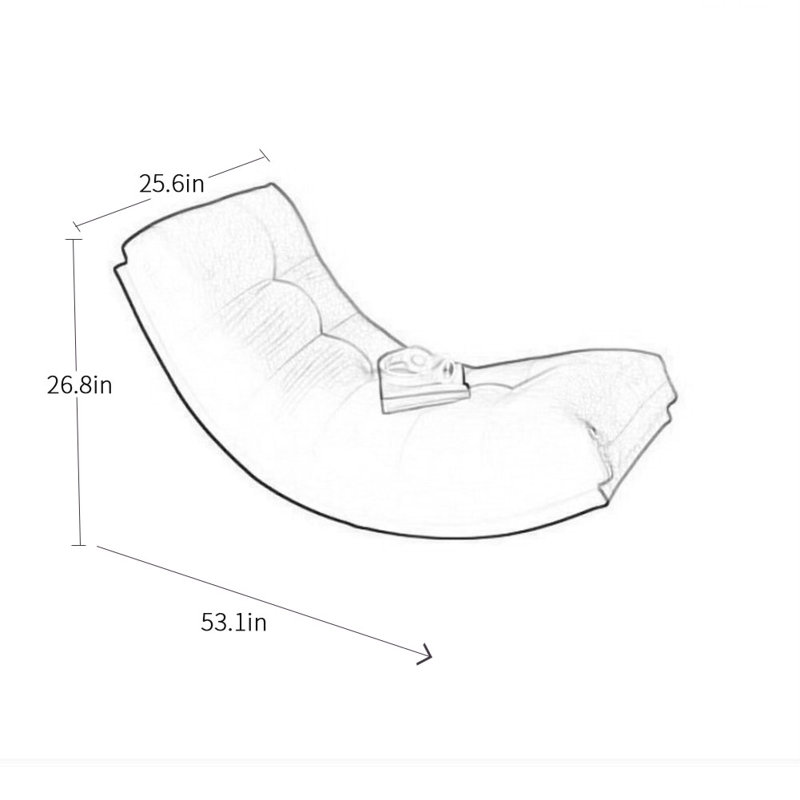Chaise berçante Moon, Café crème