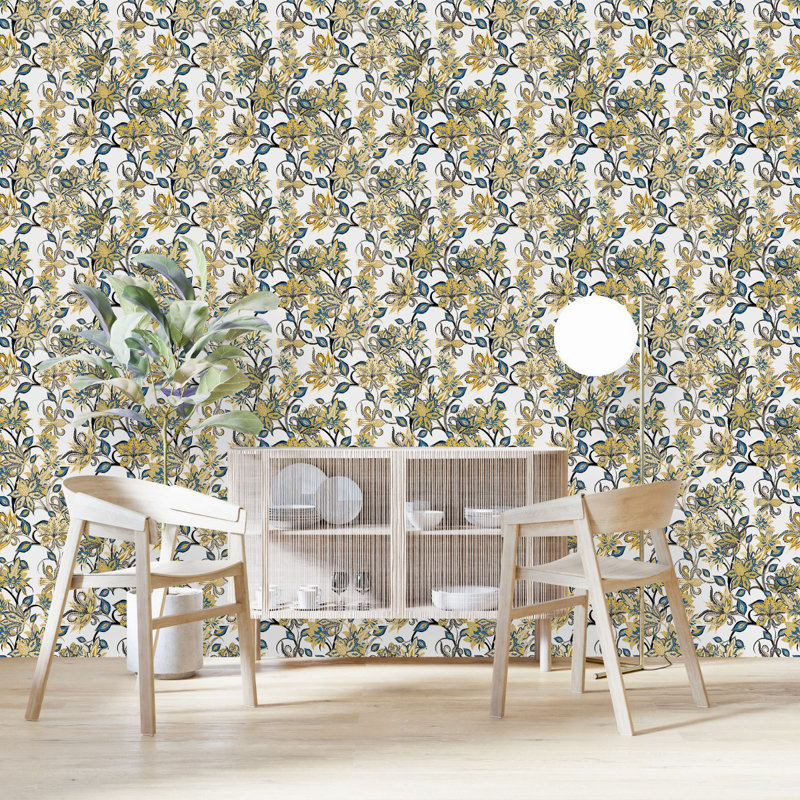Floral Tile, 2.08' W x 10.42' L