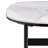 Small Coffee Table For Living Room,Modern Rock Beam Ceramic Coffee Table,Low Square Center Table Easy Assembly