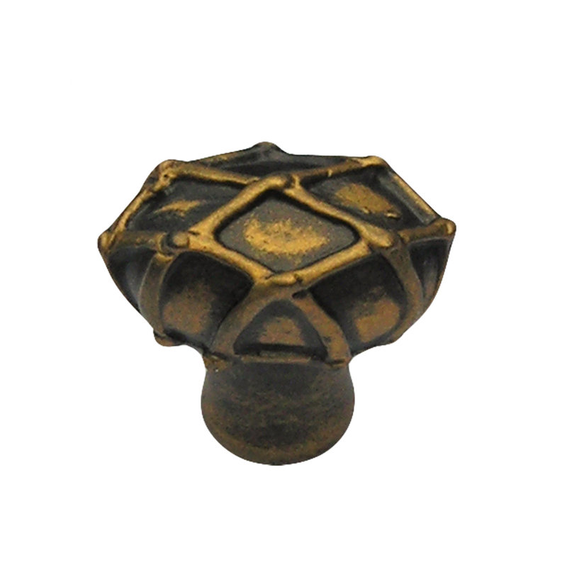 Harlequin Novelty Knob, Rubbed Bronze, 1.25" H x 1.25" W x 0.75" D