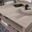 Table basse à plateau relevable, finition brune