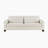 Solorzano 88.5" Modern & Contemporary Cozy Textured Fabric Sofa with Pillows and Stylish Solid Wood Legs