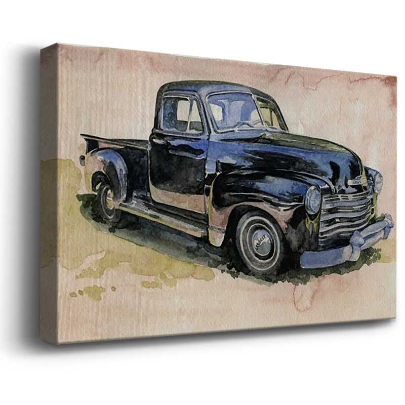 Antique Pickup II Premium Gallery Wrapped Canvas - Ready to Hang, 8" H x 12" W