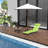 Outdoor Folding Chaise Lounge Chair Tanning Chair With Reclining Back-839813536