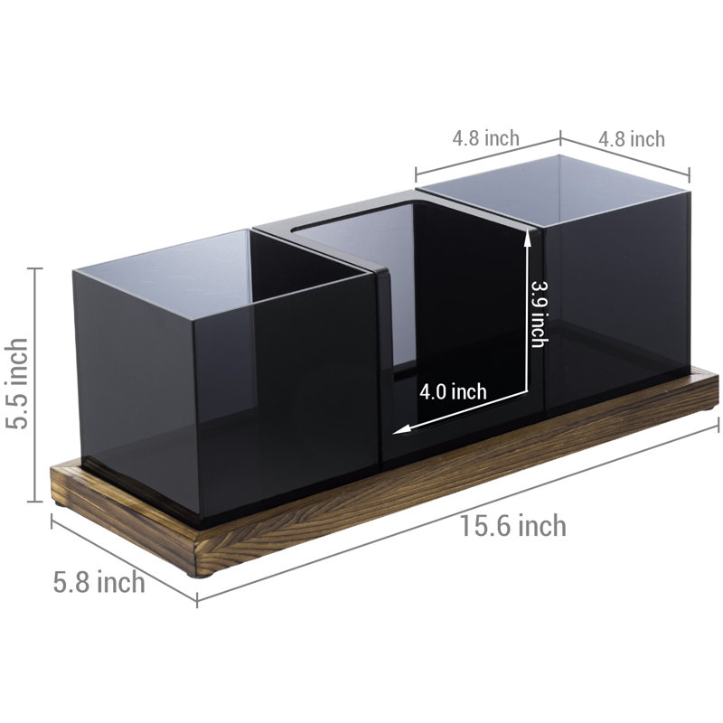 Rangement pour accessoires de café et condiments à 3 fentes MyGift
