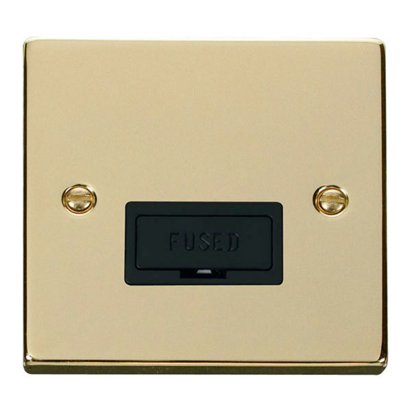 Polished Brass 13A Fused Connection Unit