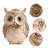 Antique Gold & Brown Owl statue