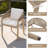 Outdoor Dining Chair With Cushions