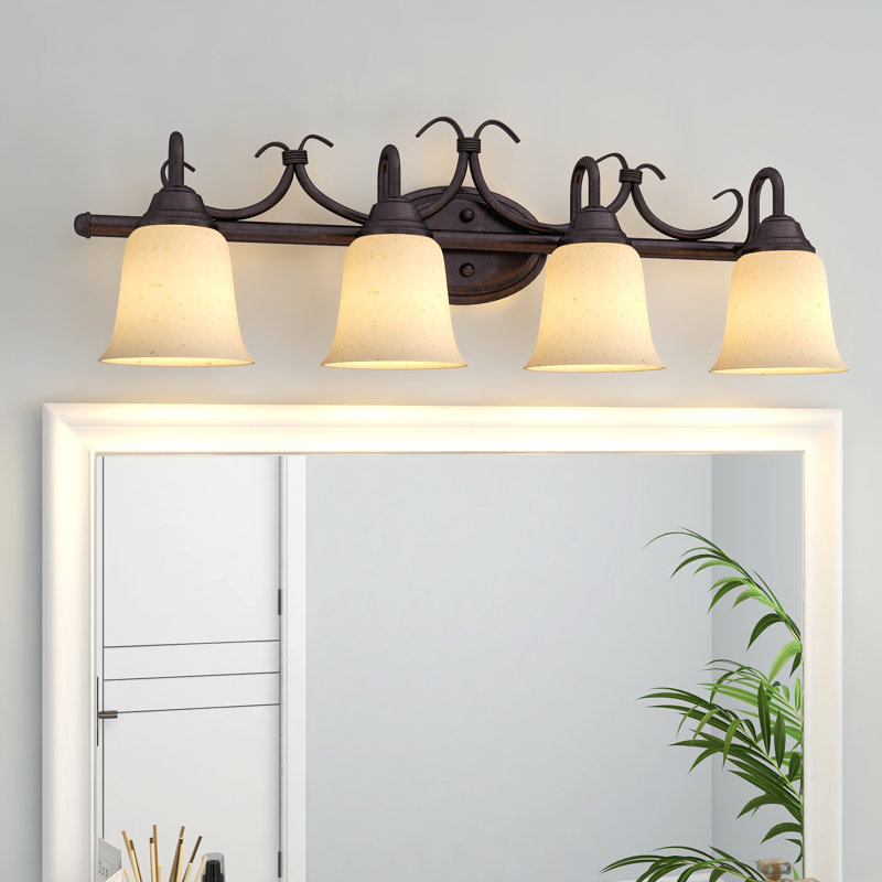 Haase 4-Light Dimmable Bronze Vanity Light