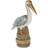Cole And Grey Resin Textured Pelican Sculpture With Brown Block And Shiny Accents