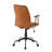 Contemporary Office Chair In Brown Faux Leather