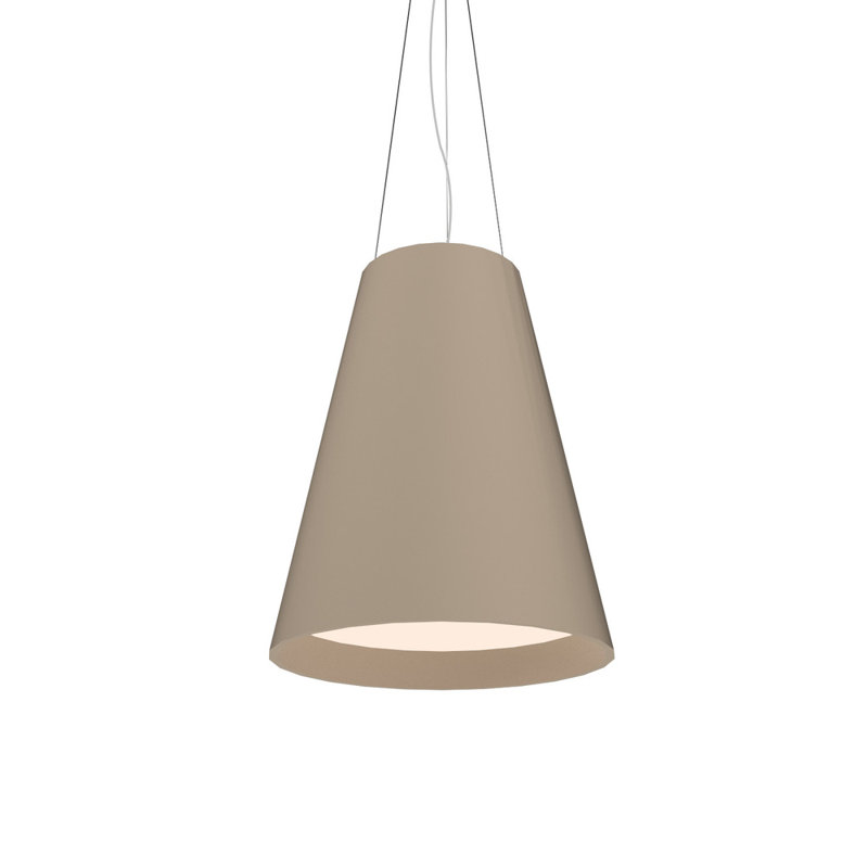1 - Light LED Pendant, Imbuia, 4000