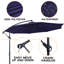 Parasol en porte-à-faux 10 pi Erbe-815474382