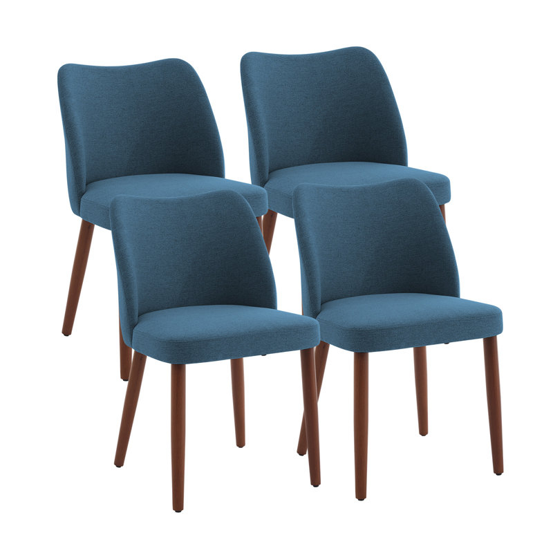 Upholstered Dining Chair, Blue, Blue, Blue