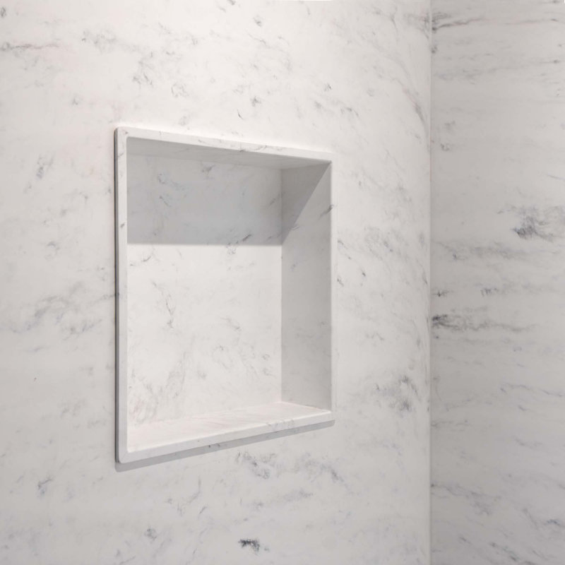 Serviteur de douche adhésif, Blanc Venito