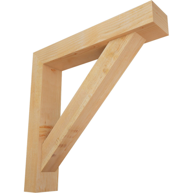 Support de bloc traditionnel avec entretoise décalée, 32 x 32, Sapin Douglas de l 6 po (scié brut)