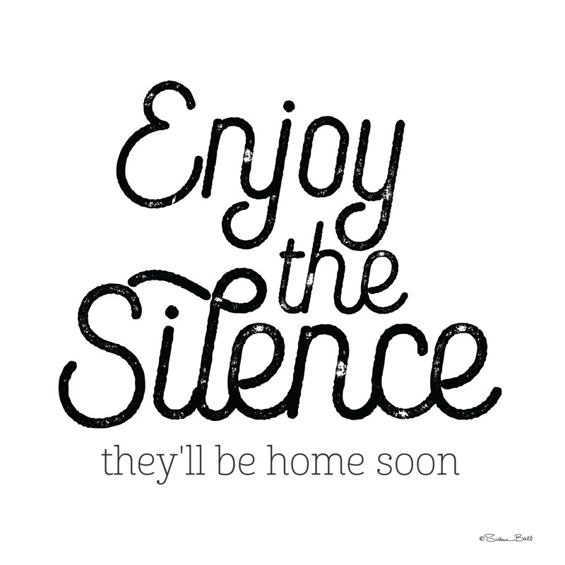 " Enjoy The Silence " by Susan Ball, 12" H x 12" W x 1.25" D, No, Wrapped Canvas