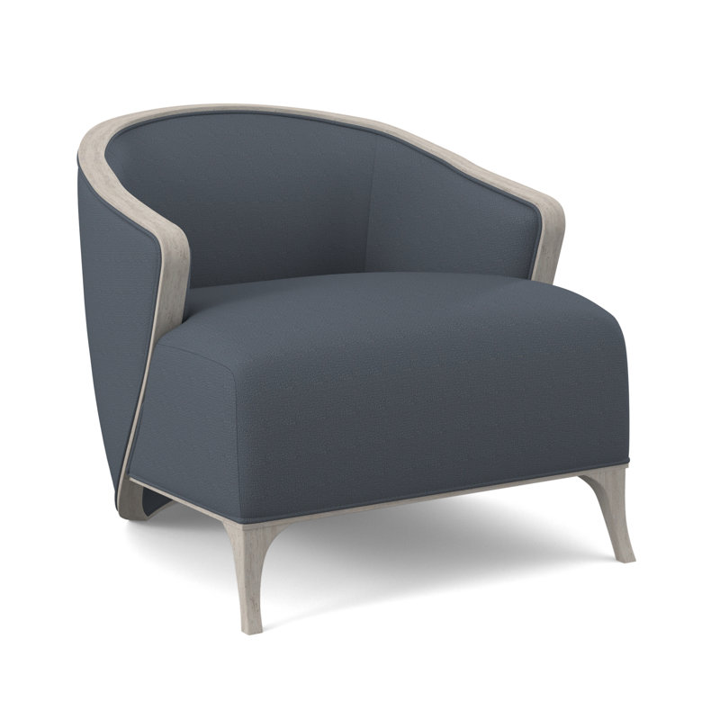 Penegrine Lounge Chair, Bisque, White Caps Fog