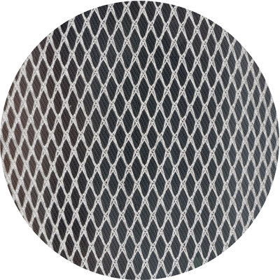 Tapis gris/zone blanche à motifs Jeffreys