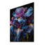 Iris mauve bleu irisé sur bois-2016820688