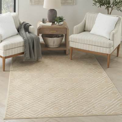 Tapis d'intérieur taupe Ebern Designs Garp