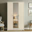 Brayden Studio 3 Door Wardrobe with Mirror-118316547