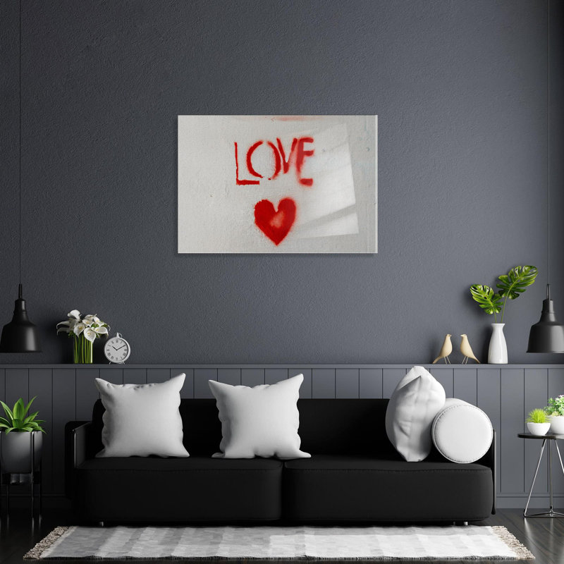 Boze Wall Decor on Tempered Glass, 70cm H x 100cm W