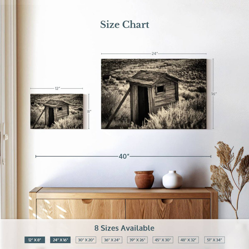 Lilie Ghost Town Outhouse I, H 16 po x l 24 po