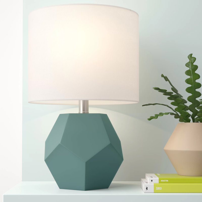 Adelbrand Metal Table Lamp, Aqua