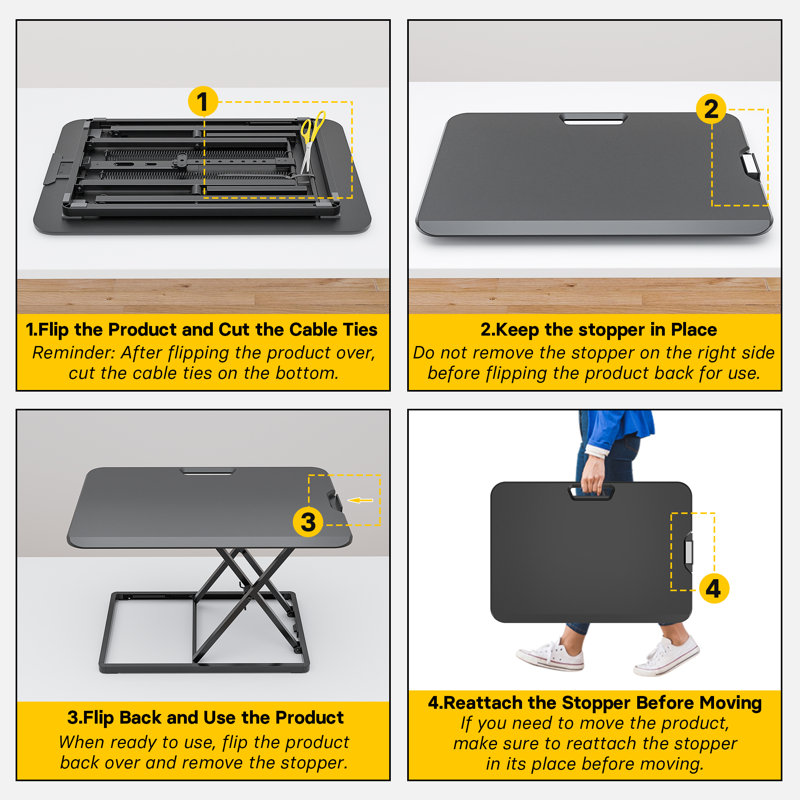 Adjustable Standing Desk Converter
